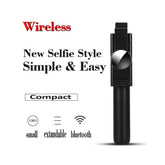 Extendable Wireless Selfie Stick With Tripod Built In Remote For Iphone